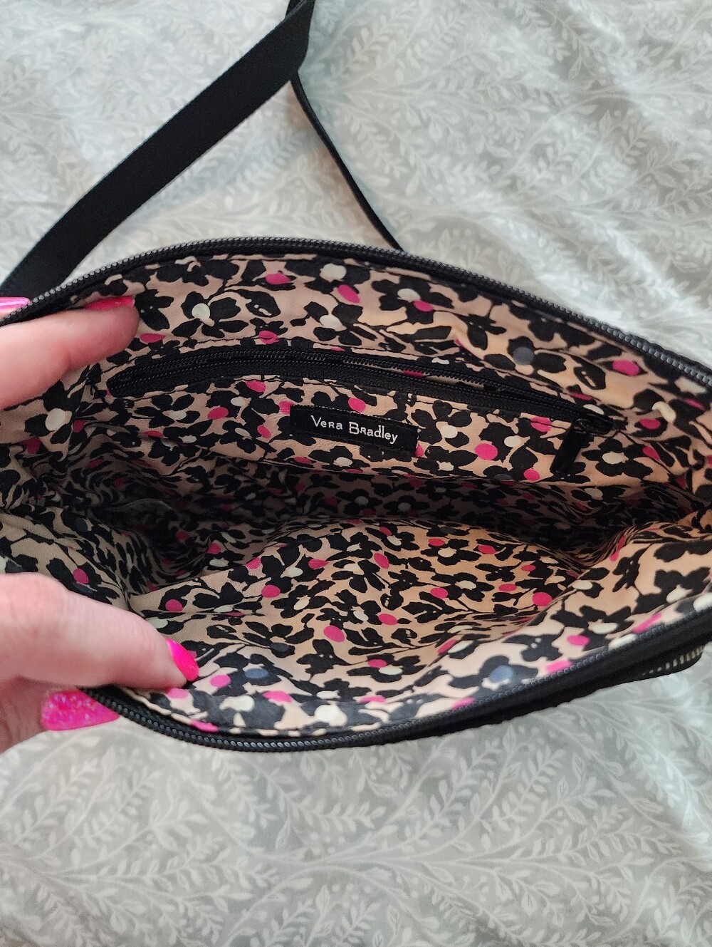 Vera Bradley Women's Microfiber Little Hipster Crossbody Purse with RFID Protect - Picture 10 of 13